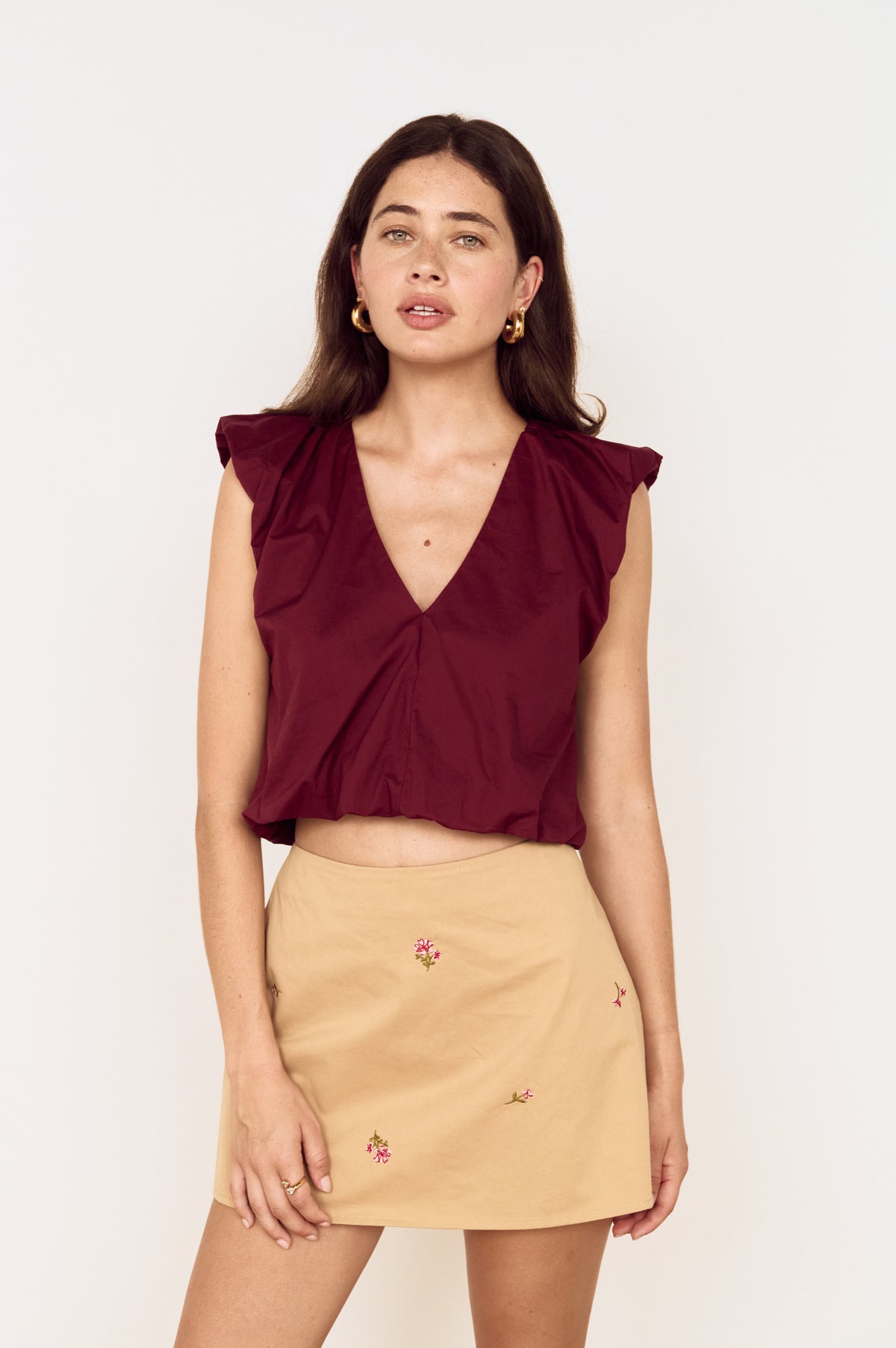 Mink Pink Lola V-Neck Top