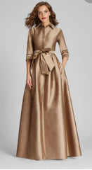 TERI JON SHIRT WAIST GOWN