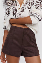 ELODIE MARAIS FAUX SUEDE SHORTS