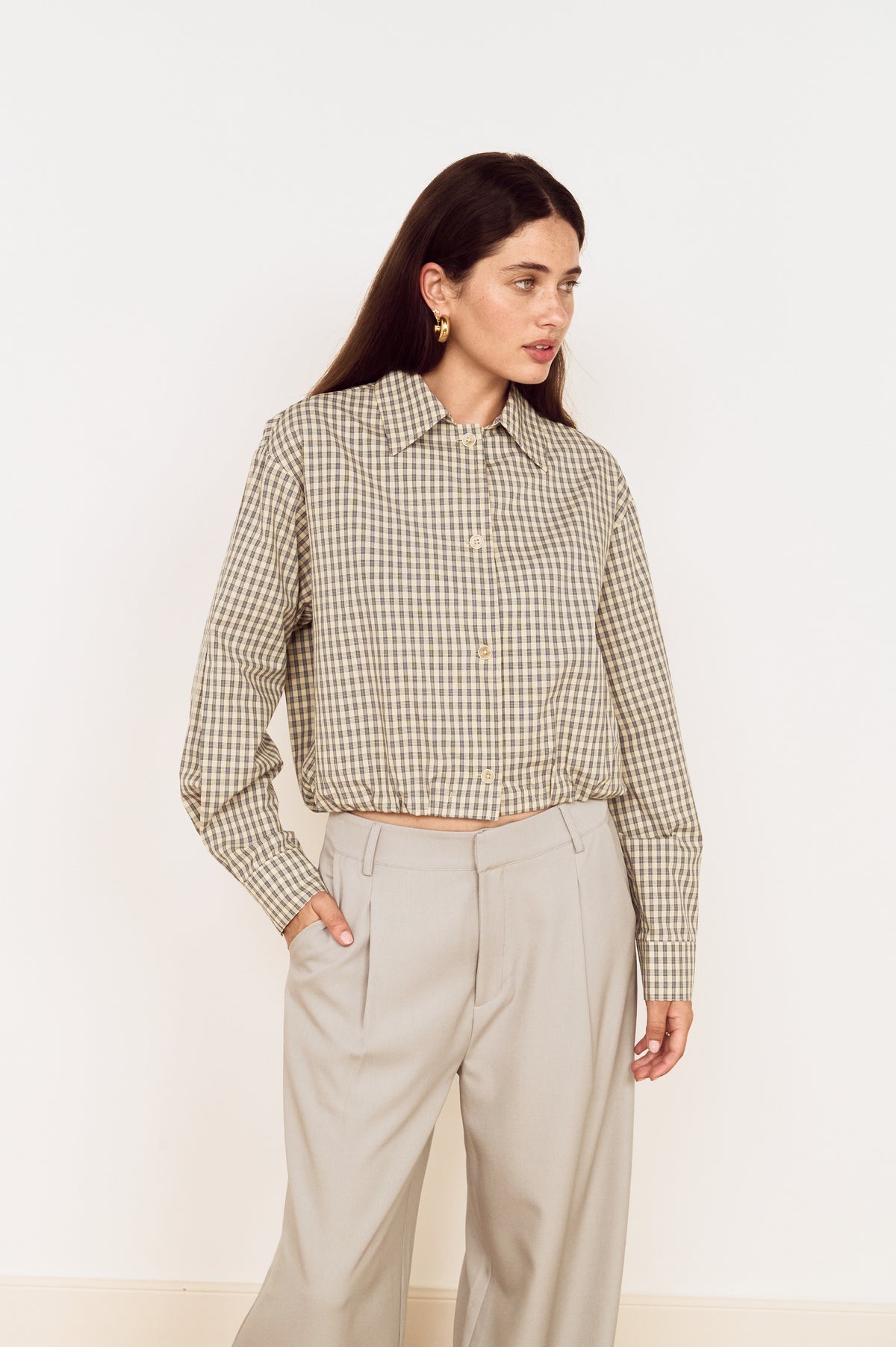 Mink Pink Mila Bubble Hem Shirt
