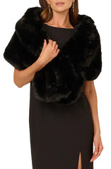 ADRIANNA PAPELL FAUX FUR WRAP