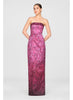 Theia Cleo Strapless Column Gown