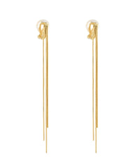 GS TRIANGLE & FRINGE CLIP ON EARRING