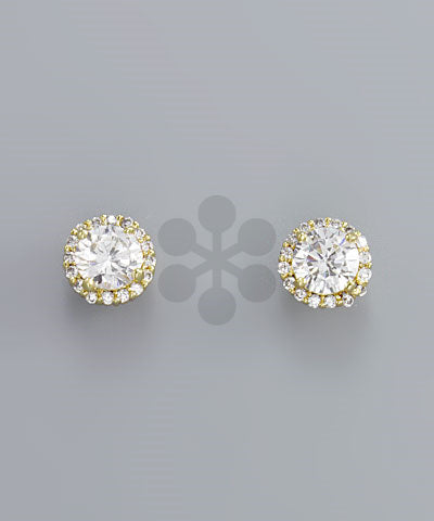 GS STONE POST EARRINGS