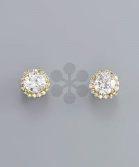 GS STONE POST EARRINGS