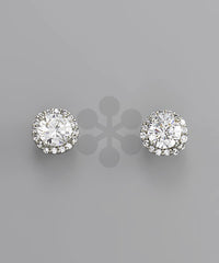 GS STONE POST EARRINGS