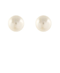 GS ROUND 16MM PEARL EARRINGS