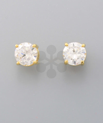 GS CZ STUD EARRINGS