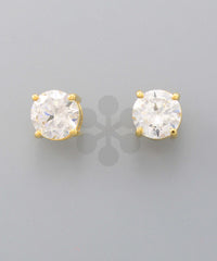 GS CZ STUD EARRINGS