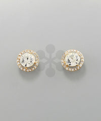 GS HALO STUD EARRINGS
