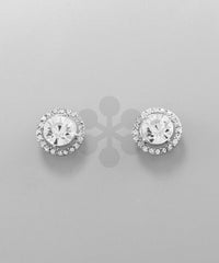 GS HALO STUD EARRINGS