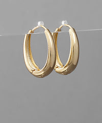 GS GOLD HOOP EARRINGS