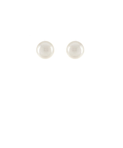 GS PEARL POST EARRINGS - 14MM