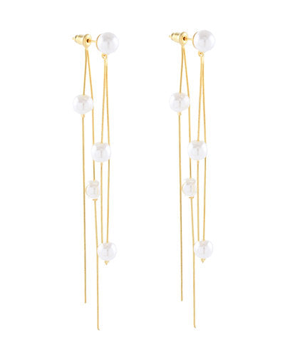 GS PEARL DANGLE EARRINGS