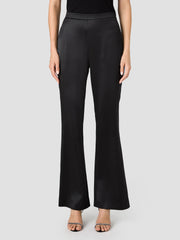 FRENCH CONNECTION MAELYS STRETCH SATIN FLARE TROUSER