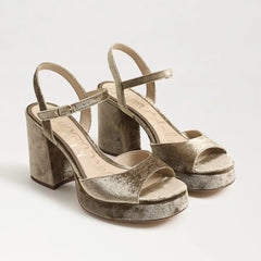 SAM EDELMAN FLEUR VELVET HEEL