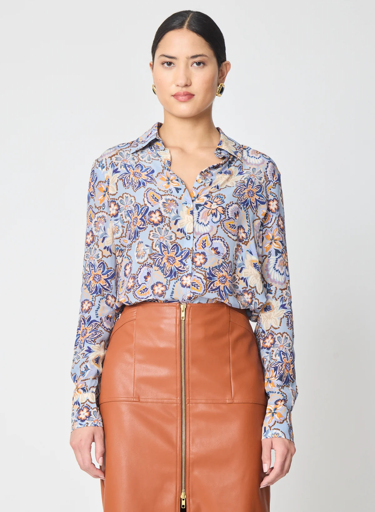 GILNER FARRAR Troy blouse in Salisbury Print