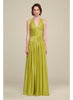 Brielle Solid Pleated Gown