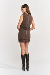 EN SAISON PAULINE SUEDE SKIRT