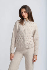 OO LA LA QUILTED STUD JACKET