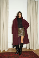 Mink Pink Siren Snake Print Mini Skirt