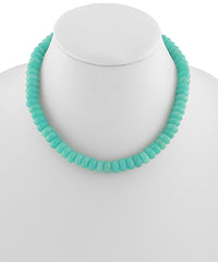 GS BEADED COLOR STONE NECKLACE