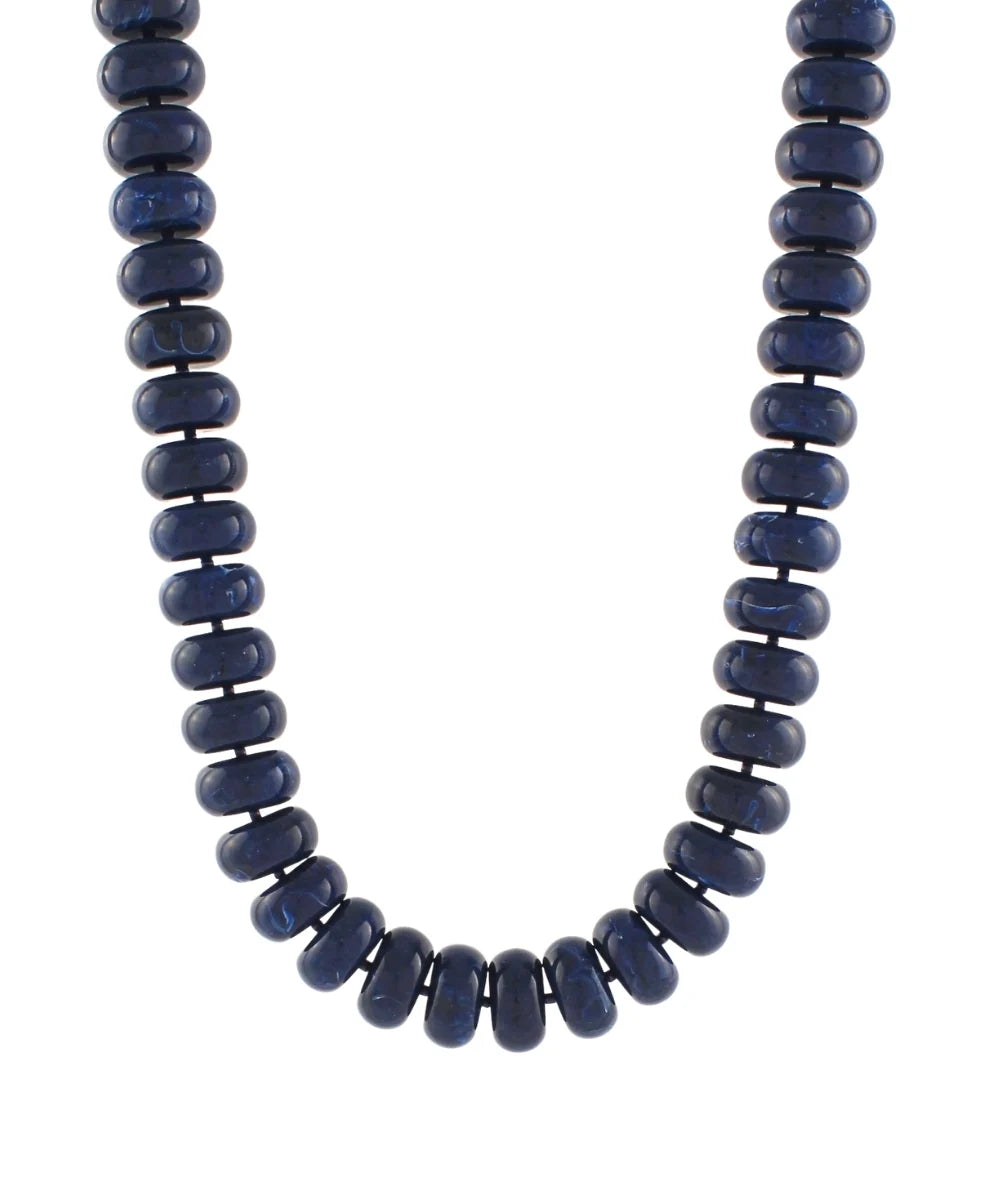 GS MARBLE RONDELLE & SEED NECKLACE