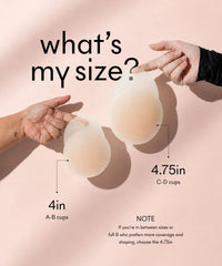 NOOD No-Show Extra Lift adhesive nipple covers