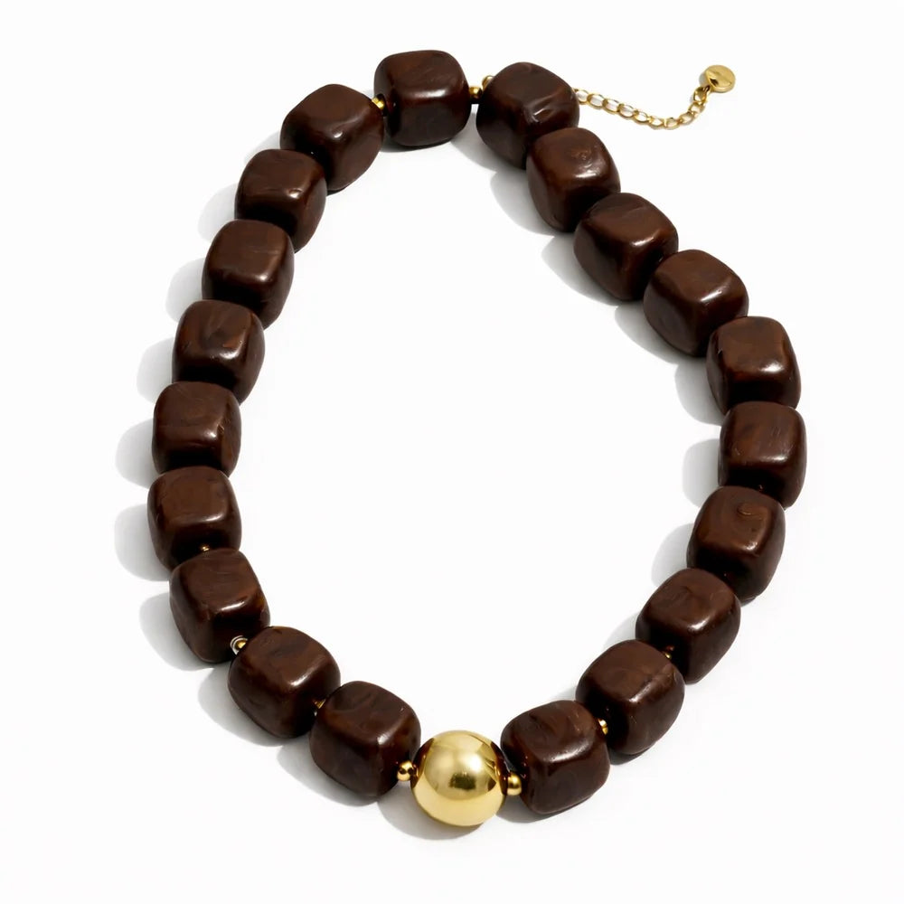 SAHIRA PEBBLES BEADED NECKLACE