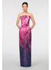 Theia Cleo Strapless Column Gown