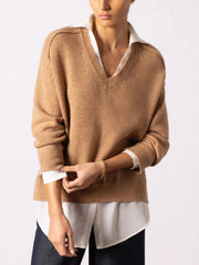 J. SOCIETY LONGSLEEVE TWOFER SWEATER