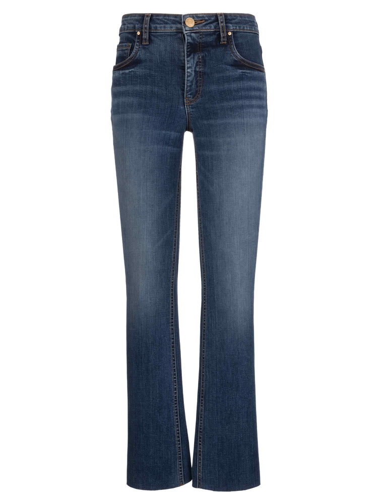 Kut Kelly High Rise Fab Ab Kick Flare Inset Leg