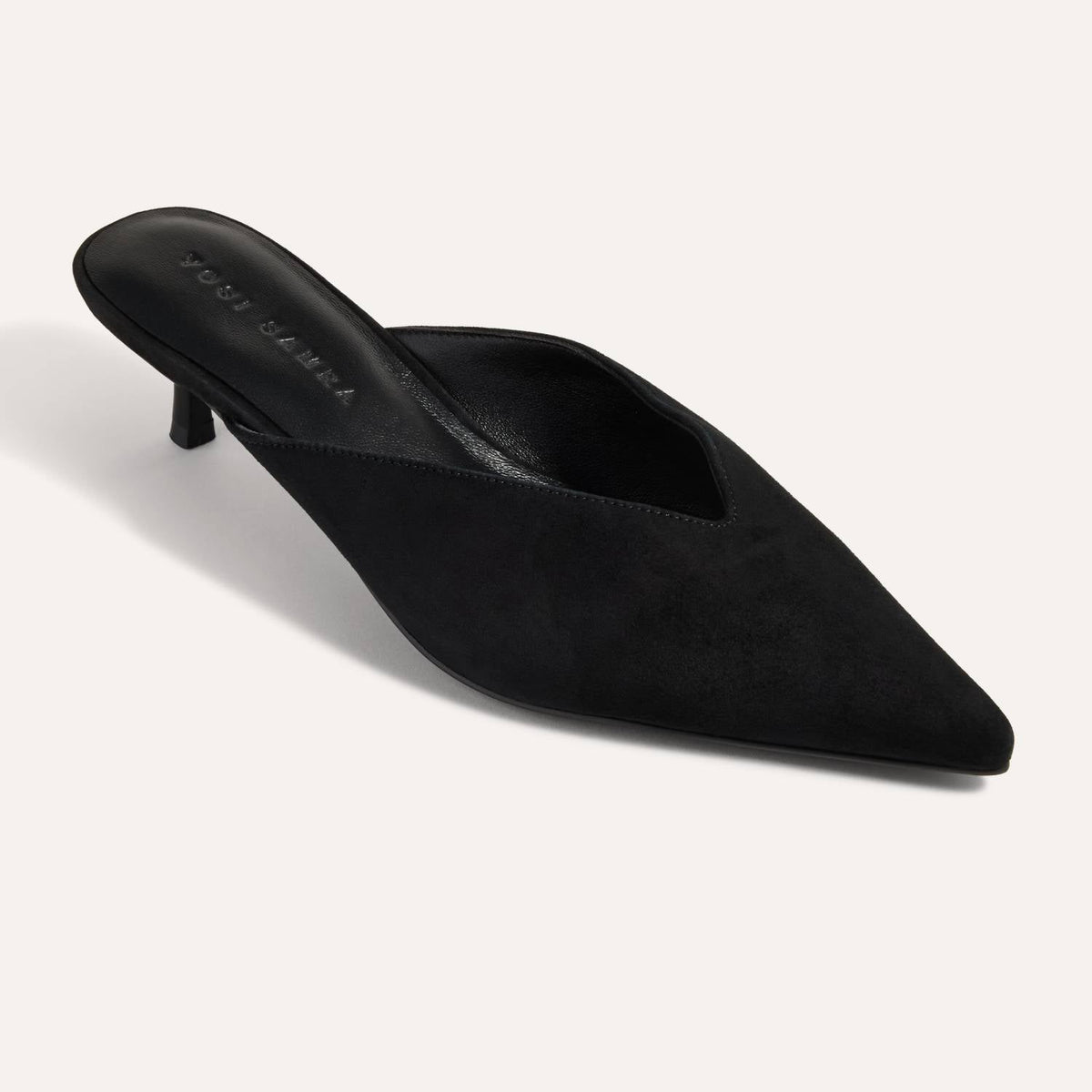 Yosi Samra Nolita Heel In Black Suede
